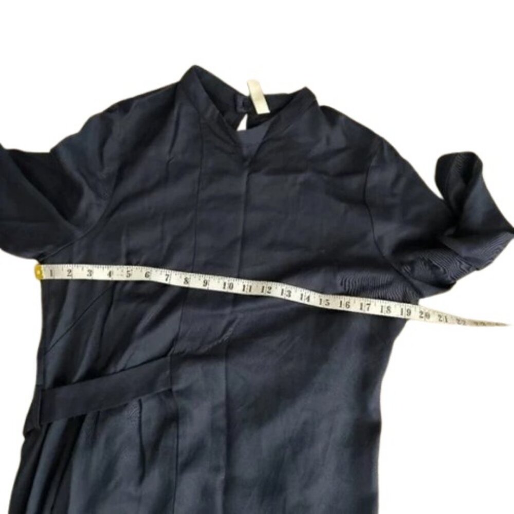 Eve Gravel navy blue long sleeve dress size L - Picture 7 of 8